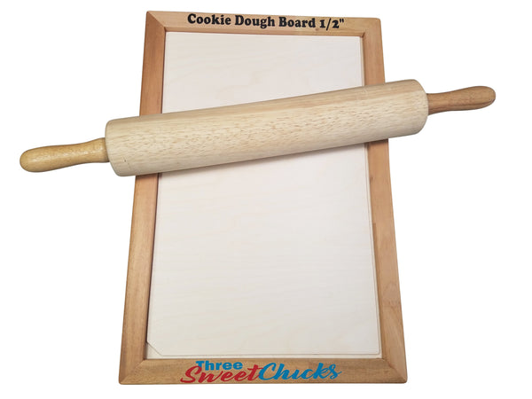 Cookie Dough/Fondant Wood Rolling Board, inside working area 11" x 17"