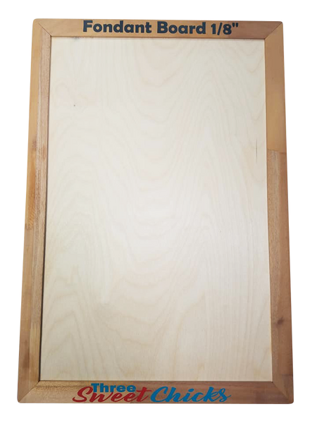 Mini 6" x 10" Fondant Board,  Dual Sided:  1/16" & 1/8" Thicknesses