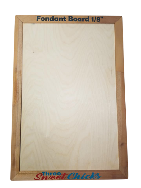 Mini 6" x 10" Fondant Board,  Dual Sided:  1/16" & 1/8" Thicknesses