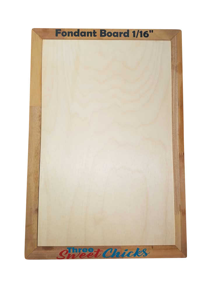 Mini 6" x 10" Fondant Board,  Dual Sided:  1/16" & 1/8" Thicknesses
