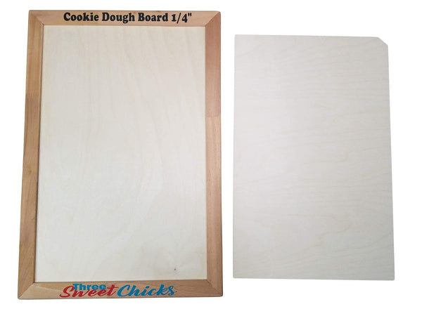 Cookie Dough/Fondant Wood Rolling Board, inside working area 11" x 17"