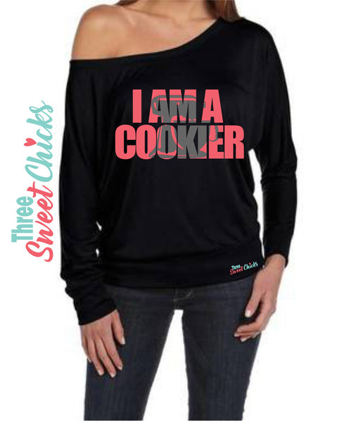 Pre-Order I am a Cookier Wideneck Sexy off the shoulder