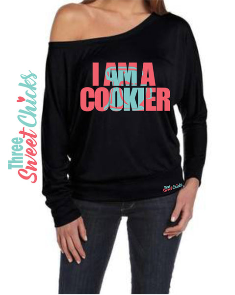 Pre-Order I am a Cookier Wideneck Sexy off the shoulder