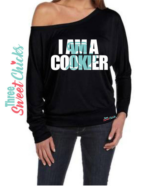 Pre-Order I am a Cookier Wideneck Sexy off the shoulder