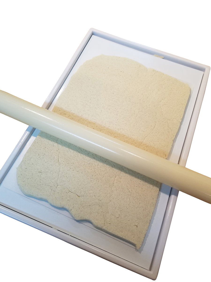 3 in 1 Cookie Rolling Dough Tray System Roll at 1/2, 3/8, 1/4 inch thickness