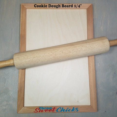Cookie Dough/Fondant Wood Rolling Board, inside working area 11" x 17"